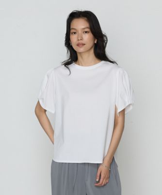 〔　ＴＡＬＬサイズ　〕　アルビ二天竺パフスリーブ　Ｔシャツ（７６０１ＥＫ０２）