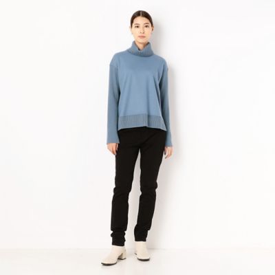 〔ＴＡＬＬサイズ〕【洗える】ウールミルドスムース　ニット切替プルオーバー（７６０１ＥＷ１７）