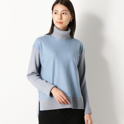 〔ＴＡＬＬサイズ〕ウールミルドスムース　ニット切替プルオーバー（７６０１ＥＷ２０）