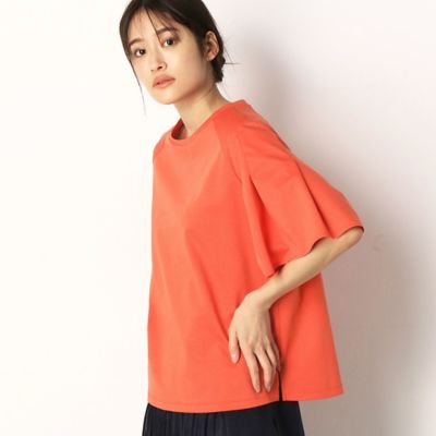 〔ＴＡＬＬサイズ〕タックフレアースリーブＴシャツ（７６０１ＥＹ０７）