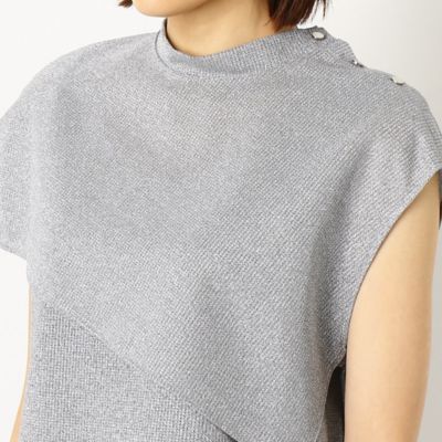〔ＴＡＬＬサイズ〕【ケープ付き】シルバーラメタンクトップ（７６０１ＥＹ０８）
