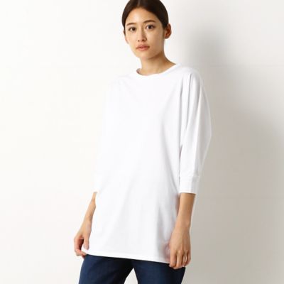 ＜COMME CA TALL (Women/大きいサイズ)＞〔ＴＡＬＬサイズ〕コットン天竺ジャージー　ドルマンスリーブプルオーバー（７６０１ＥＹ１４）
