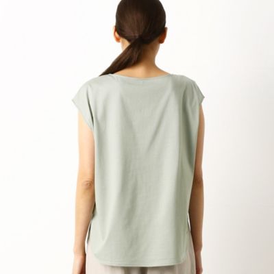 〔ＴＡＬＬサイズ〕スパンコール刺繍　フレンチスリーブＴシャツ（７６０２ＥＡ０１）