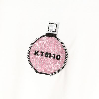 〔ＴＡＬＬサイズ〕香水瓶モチーフ　刺繍Ｔシャツ（７６０２ＥＡ０２）