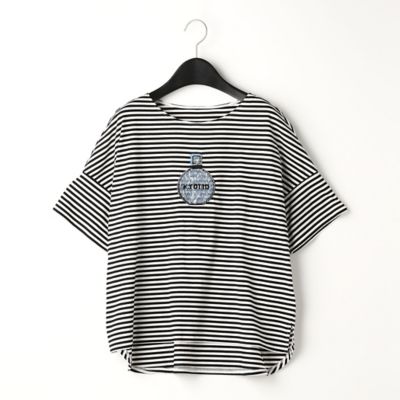 〔ＴＡＬＬサイズ〕香水瓶モチーフ　刺繍Ｔシャツ（７６０２ＥＡ０２）