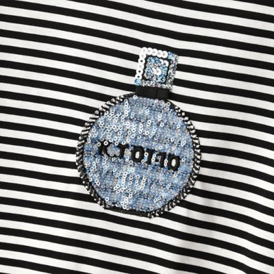 〔ＴＡＬＬサイズ〕香水瓶モチーフ　刺繍Ｔシャツ（７６０２ＥＡ０２）