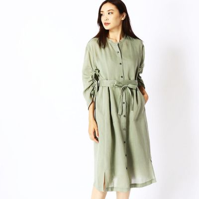 ラミーちりめんロングシャツドレス ７６０２ｏｈ０２ Comme Ca Tallサイズ コムサ トールサイズ ワンピース の通販 三越オンラインストア