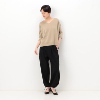 未使用■オーディア ミューズ■大きいサイズ42■サテンカーゴパンツ■ブラウン Audie a Muses カーゴパンツ サテンカーゴパンツ レディース