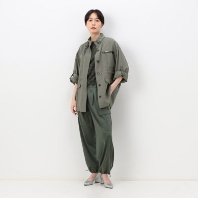 新品❤️theory❤️サテンカーゴパンツ THROW by SLY スラックス パンツ WRINKLE SATIN CARGO PT