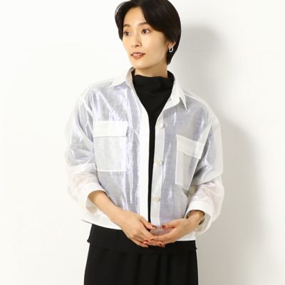〔ＴＡＬＬサイズ〕ラミーポリエステル　シャツブルゾン（７６０２ＶＺ０１）