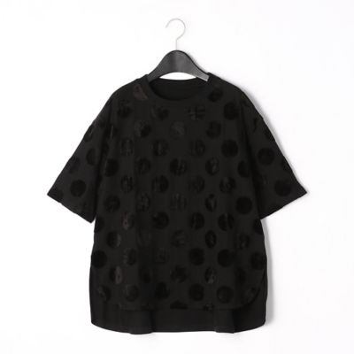 〔ＴＡＬＬサイズ〕ドットジャカード　ビックシルエットＴシャツ（７６０３ＥＷ０９）