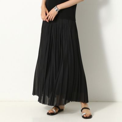 ＜COMME CA TALL (Women/大きいサイズ)＞〔ＴＡＬＬサイズ〕シアークレープ　プリーツスカート（７６０３ＦＡ０１）
