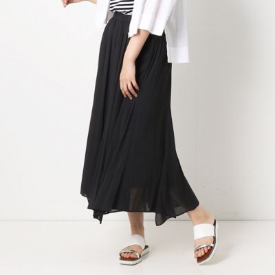 ＜COMME CA TALL (Women/大きいサイズ)＞〔ＴＡＬＬサイズ〕ハンカチーフヘム　ロングスカート（７６０３ＦＵ０１）