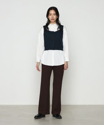 〔　ＴＡＬＬサイズ　〕　コットンサテンオルタージュ　ロングシャツ（７６０４ＨＫ０５）