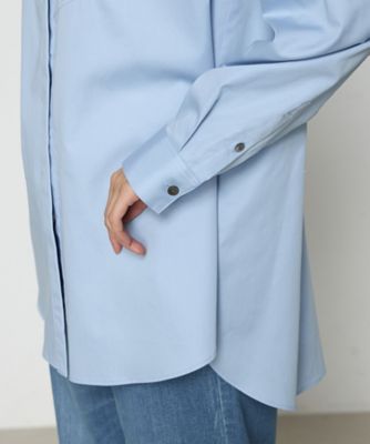 〔　ＴＡＬＬサイズ　〕　コットンサテンオルタージュ　ロングシャツ（７６０４ＨＫ０５）