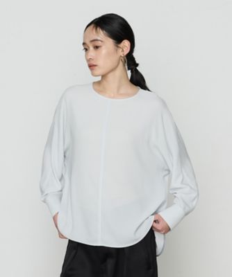 ＜COMME CA TALL (Women/大きいサイズ)＞〔　ＴＡＬＬサイズ　〕　バックサテン　ドルマンスリーブプルオーバー（７６０４ＨＫ０７）