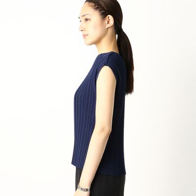 〔ＴＡＬＬサイズ〕ツイスト梨地ストレッチ　ランダムプリーツ　ブラウス（７６０４ＨＴ１２）
