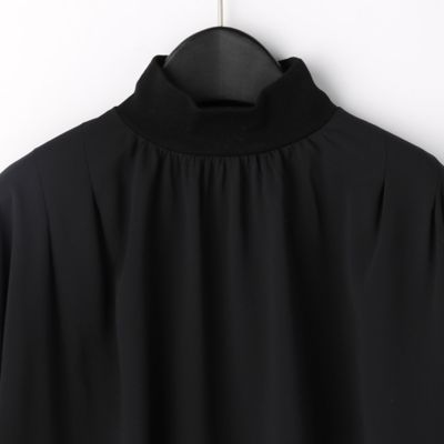 〔ＴＡＬＬサイズ〕【ウォッシャブル】２ＷＡＹストレッチジョーゼット　リブギャザープルオーバー（７６０４ＨＹ０２）