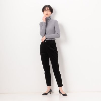〔　ＴＡＬＬサイズ　〕　綿モダールストレッチ別珍　テーパードパンツ（７６０５ＰＥ０６）