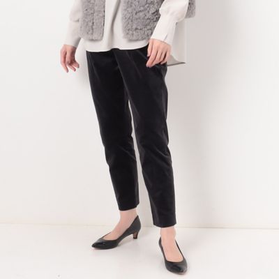 ＜COMME CA TALL (Women/大きいサイズ)＞〔　ＴＡＬＬサイズ　〕　綿モダールストレッチ別珍　テーパードパンツ（７６０５ＰＥ０６）
