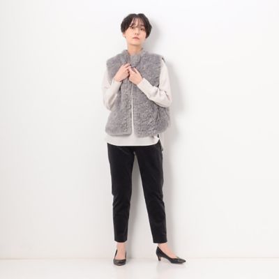 〔　ＴＡＬＬサイズ　〕　綿モダールストレッチ別珍　テーパードパンツ（７６０５ＰＥ０６）