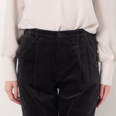〔　ＴＡＬＬサイズ　〕　綿モダールストレッチ別珍　テーパードパンツ（７６０５ＰＥ０６）