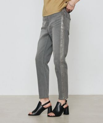 ＜COMME CA TALL (Women/大きいサイズ)＞〔　ＴＡＬＬサイズ　〕　コットンストレッチデニム　ウエストリブパンツ（７６０５ＰＫ０４）