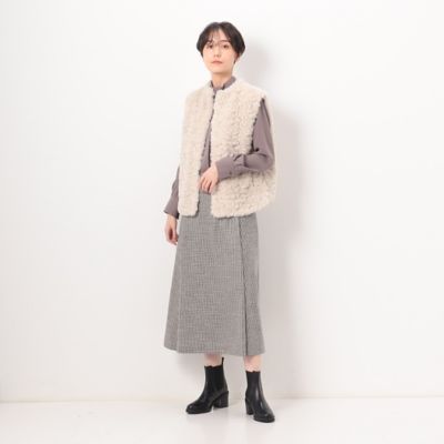 〔　ＴＡＬＬサイズ　〕　ビック千鳥バランサー　フレアスカート（７６０６ＦＥ０５）