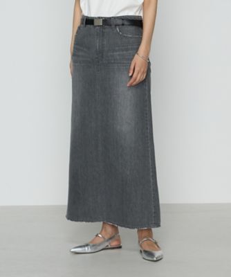 ＜COMME CA TALL (Women/大きいサイズ)＞〔　ＴＡＬＬサイズ　〕　コットンデニム／コットンスラブ　デニムタイトスカート（７６０６ＦＫ０８）