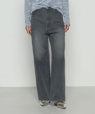 ＜COMME CA TALL (Women/大きいサイズ)＞〔　ＴＡＬＬサイズ　〕　１０．５オンスセンタープレス　ワイドデニムパンツ（７６０７ＰＭ０２）