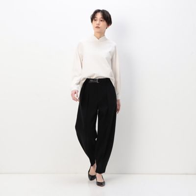 〔　ＴＡＬＬサイズ　〕　【セットアップ対応】デニム調スラブストレッチ　バルーンテーパードパンツ（７６０９ＰＣ０３）
