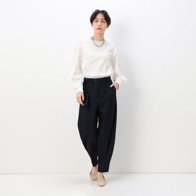 〔　ＴＡＬＬサイズ　〕　【セットアップ対応】デニム調スラブストレッチ　バルーンテーパードパンツ（７６０９ＰＣ０３）