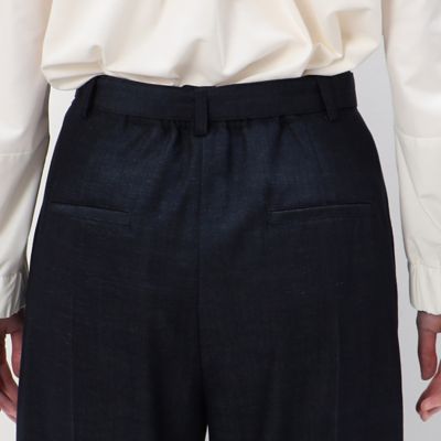 〔　ＴＡＬＬサイズ　〕　【セットアップ対応】デニム調スラブストレッチ　バルーンテーパードパンツ（７６０９ＰＣ０３）