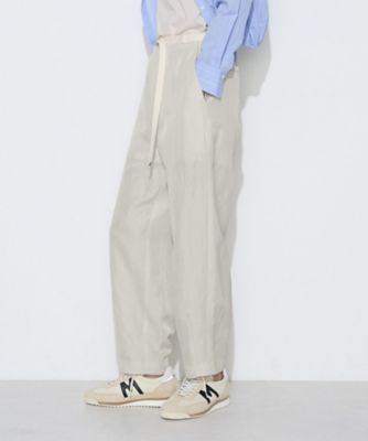 ＜COMME CA TALL (Women/大きいサイズ)＞〔　ＴＡＬＬサイズ　〕　キュプラリネン／トリアセリネンサテン　バレルシルエットパンツ（７６０９ＰＯ０２）