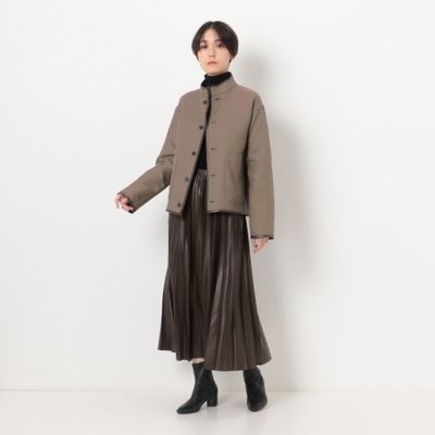〔　ＴＡＬＬサイズ　〕　【リバーシブル】無地×ハウンドトゥースダブルフェイス　ショートコート（７６０９ＶＥ０４）