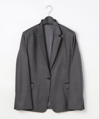 ＜COMME CA TALL (Women/大きいサイズ)＞〔　ＴＡＬＬサイズ　〕　２ＷＡＹストレッチフラノ　スタンドテーラードジャケット（７６１０ＪＥ０１）