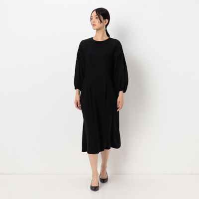 ＜COMME CA TALL (Women/大きいサイズ)＞〔ＴＡＬＬサイズ〕バックサテン梨地　ストレッチドレス（７６１０ＯＡ０１）