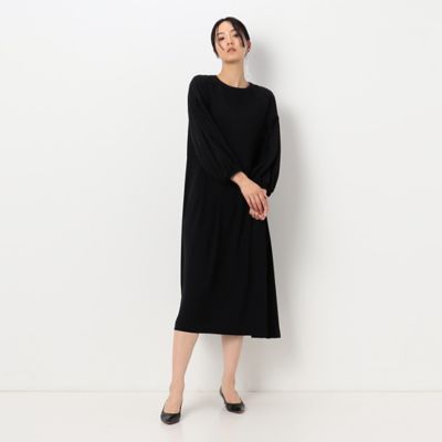 〔ＴＡＬＬサイズ〕バックサテン梨地　ストレッチドレス（７６１０ＯＡ０１）