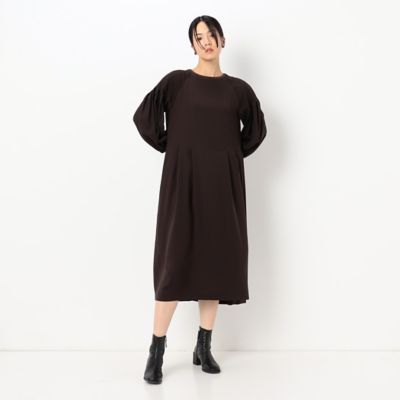 〔ＴＡＬＬサイズ〕バックサテン梨地　ストレッチドレス（７６１０ＯＡ０１）