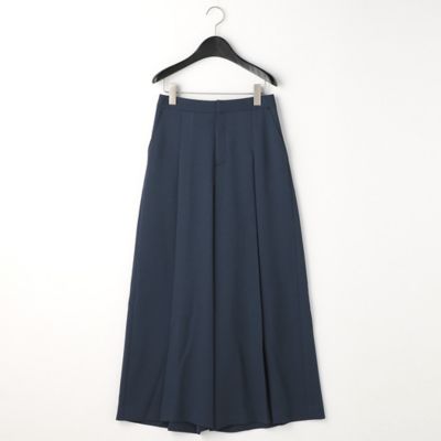 〔ＴＡＬＬサイズ〕【セットアップ対応】ストレッチバックサテン梨地　タックワイドパンツ（７６１０ＰＹ０３）