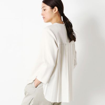 ＜COMME CA TALL (Women/大きいサイズ)＞〔ＴＡＬＬサイズ〕バックプリーツ　プルオーバーブラウス（７６１１ＨＴ０７）