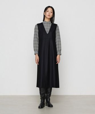 〔　ＴＡＬＬサイズ　〕　２ＷＡＹストレッチフラノ　ジャンパースカート（７６１１ＯＩ０２）