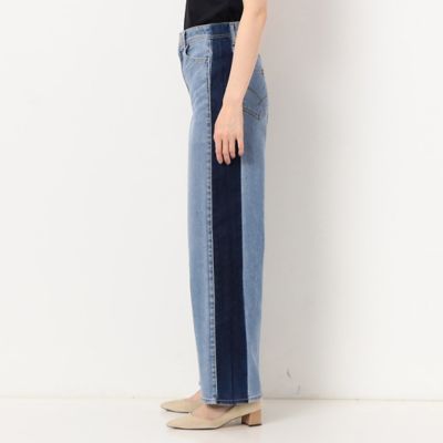 〔　ＴＡＬＬサイズ　〕　中空ストレッチデニム　ワイドデニムパンツ（７６１１ＰＣ０５）