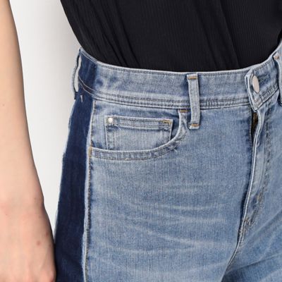 〔　ＴＡＬＬサイズ　〕　中空ストレッチデニム　ワイドデニムパンツ（７６１１ＰＣ０５）
