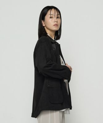 ＜COMME CA TALL (Women/大きいサイズ)＞〔　ＴＡＬＬサイズ　〕　ストレッチスエード調　ブルゾン（７６１１ＶＭ０５）