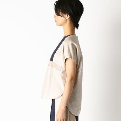 〔ＴＡＬＬサイズ〕リネン　フレンチスリーブ　プルオーバー（７６１２ＥＴ０３）
