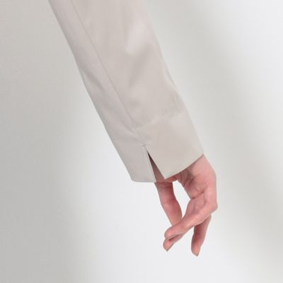 〔　ＴＡＬＬサイズ　〕　キュプラストレッチサテン　クロップドジャケット（７６１２ＪＣ０３）