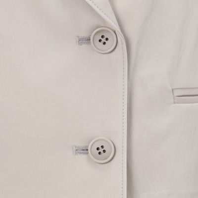 〔　ＴＡＬＬサイズ　〕　キュプラストレッチサテン　クロップドジャケット（７６１２ＪＣ０３）