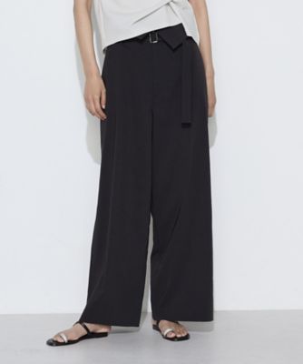 ＜COMME CA TALL (Women/大きいサイズ)＞〔　ＴＡＬＬサイズ　〕　リネン／トリアセテート　ハイウエストパンツ（７６１２ＰＯ０４）