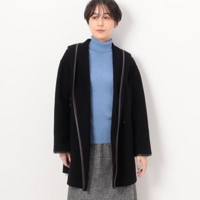 ＜COMME CA TALL (Women/大きいサイズ)＞〔　ＴＡＬＬサイズ　〕　ロイヤルジーロンビーバーダブルフェイス　コート（７６１２ＷＥ０５）